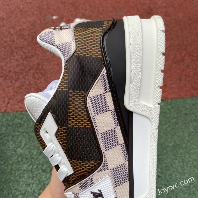 Louis Vuitton Trainer Brown Checker Low Dongguan Version