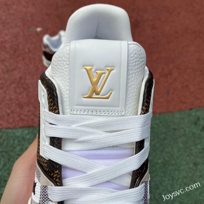 Louis Vuitton Trainer Brown Checker Low Dongguan Version