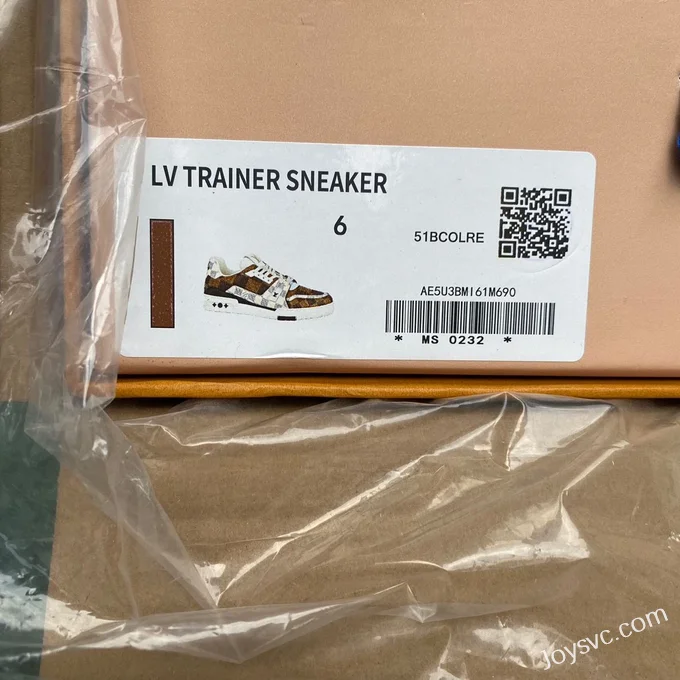 Louis Vuitton Trainer Brown Checker Low Dongguan Version