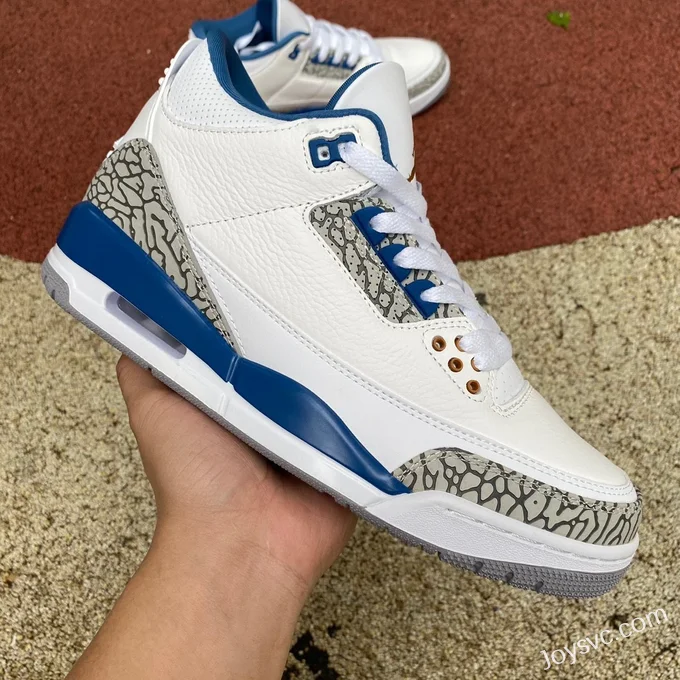 Air Jordan 3 Retro Wizards CT8532-148 White Blue