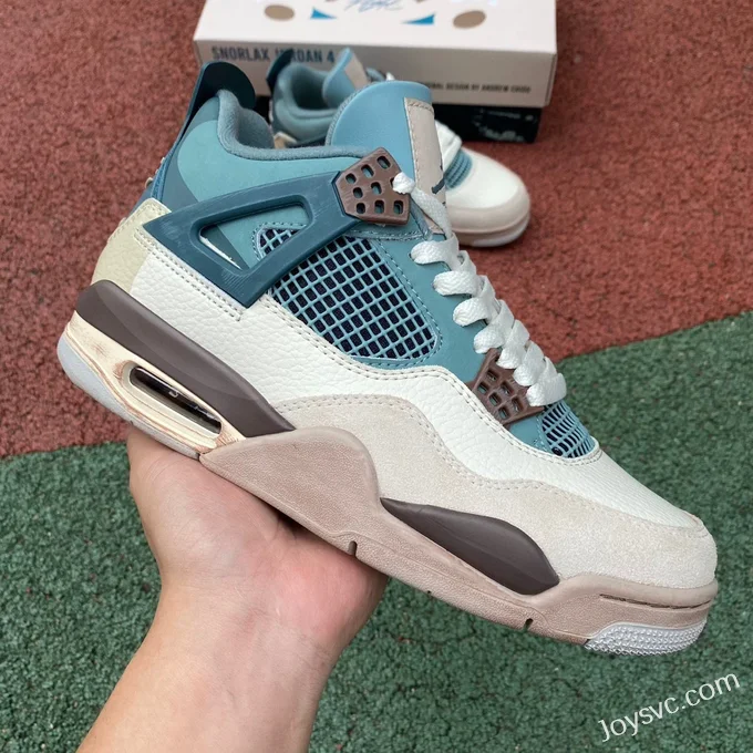 Air Jordan 4 DH6927-017 White Brown Blue