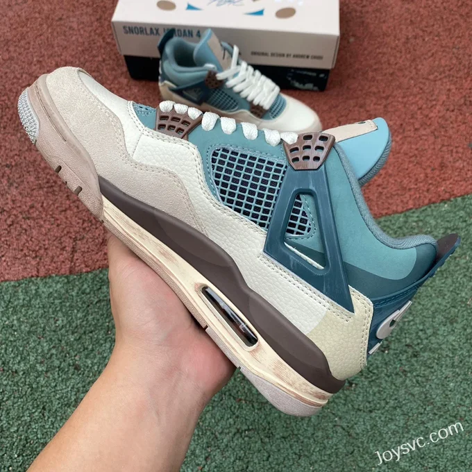 Air Jordan 4 DH6927-017 White Brown Blue