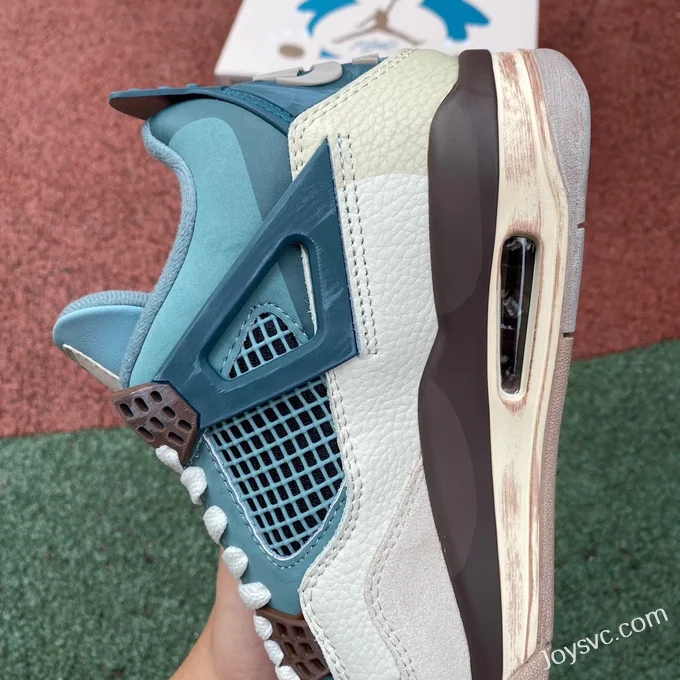 Air Jordan 4 DH6927-017 White Brown Blue