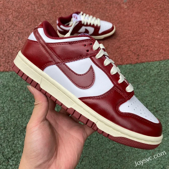 Nike Dunk Low PRM Team Red White FJ4555-1