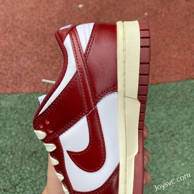 Nike Dunk Low PRM Team Red White FJ4555-1