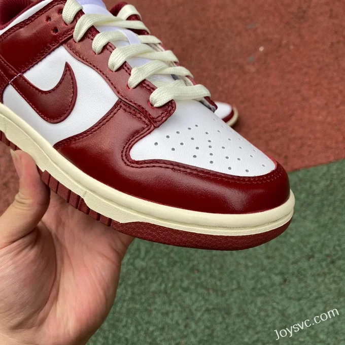 Nike Dunk Low PRM Team Red White FJ4555-1