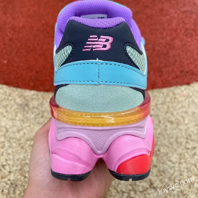 New Balance 9060 Green Blue Pink Retro Running Shoes U9060WRB