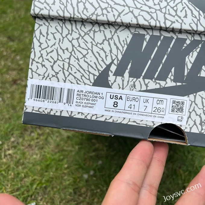 Air Jordan 1 Low OG CZ0790-001 Black Cement Retro