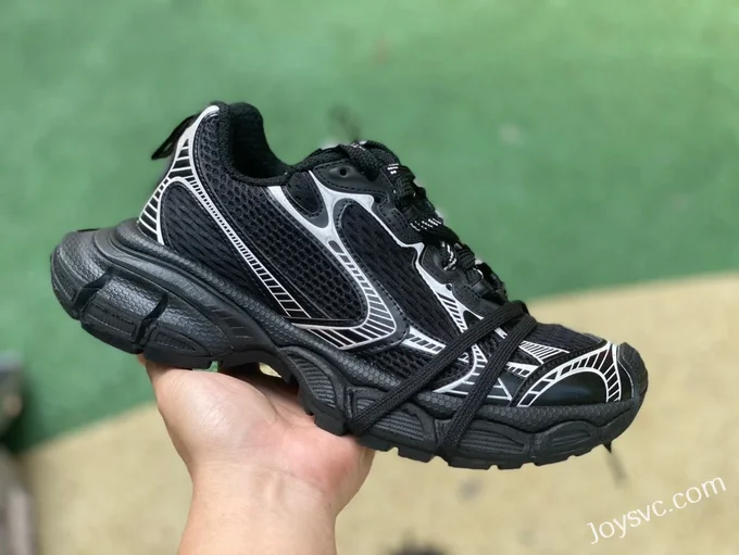 Balenciaga 3XL Black Silver CEO Version Size Up Vintage Dad Shoes