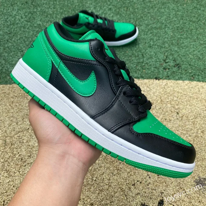 Air Jordan 1 Low 553558-065 Black Green Retro