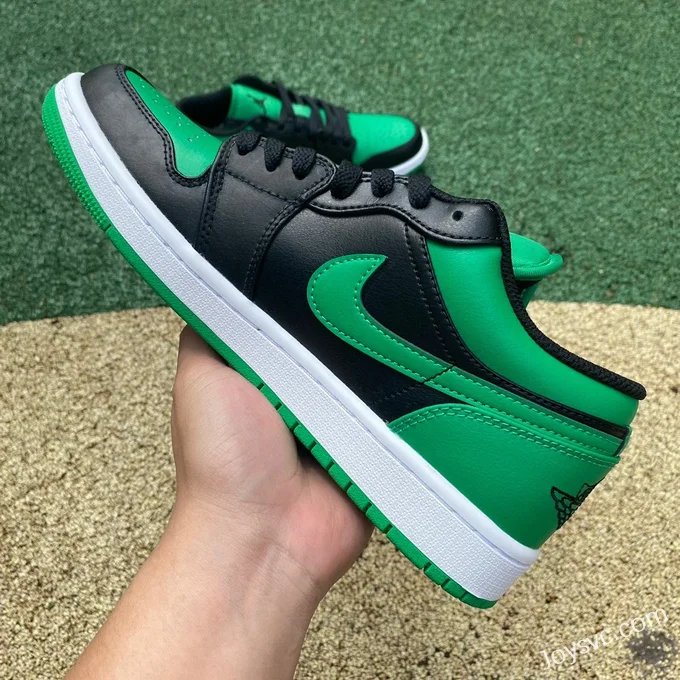 Air Jordan 1 Low 553558-065 Black Green Retro