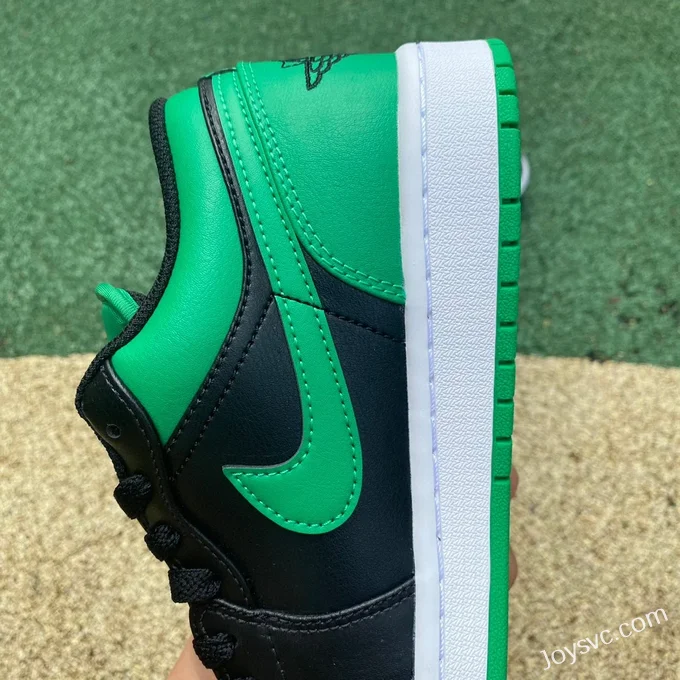 Air Jordan 1 Low 553558-065 Black Green Retro