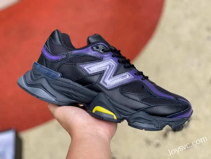 New Balance 9060 Black Purple Retro Running Shoes U9060MW