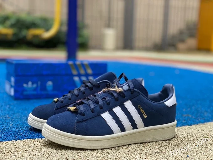 BAPE x Adidas Campus 80S in Navy Blue