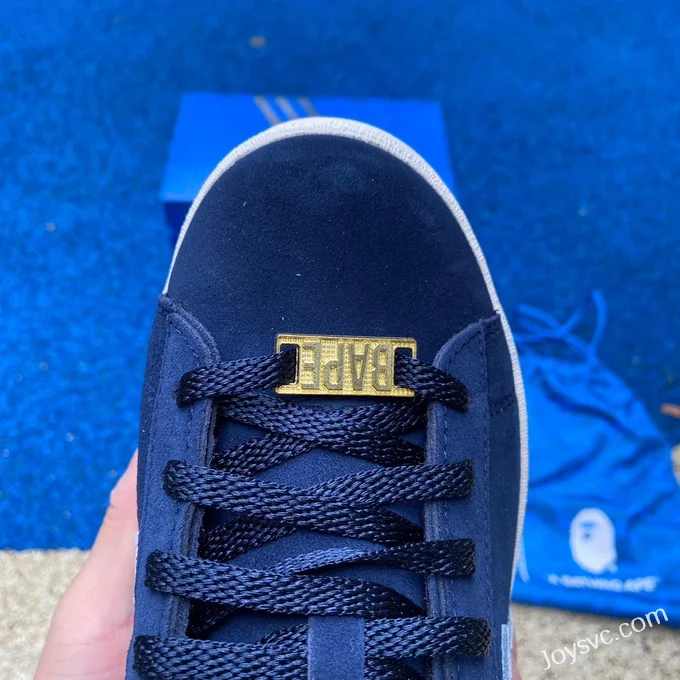 BAPE x Adidas Campus 80S in Navy Blue