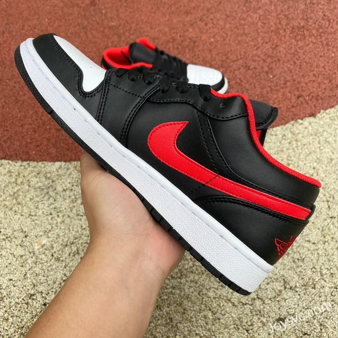 Air Jordan 1 Low 553558-063 Black Red