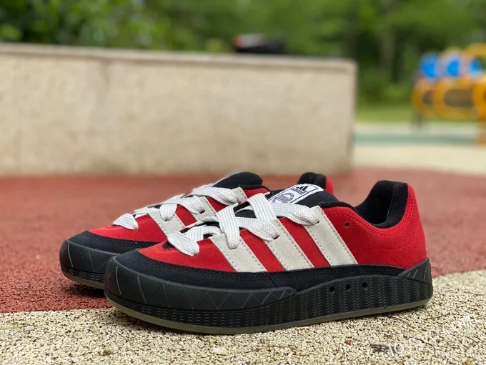 NEIGHBORHOOD x Adidas Adimatic Red Black Retro Sneakers GY2093