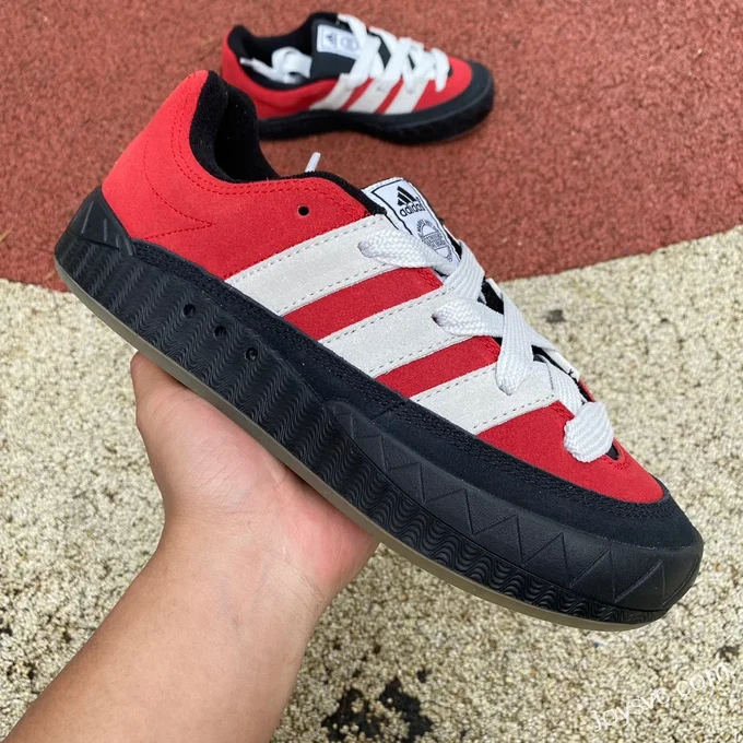 NEIGHBORHOOD x Adidas Adimatic Red Black Retro Sneakers GY2093