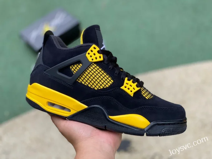 Air Jordan 4 Thunder Mid DH6927-017 Black Yellow