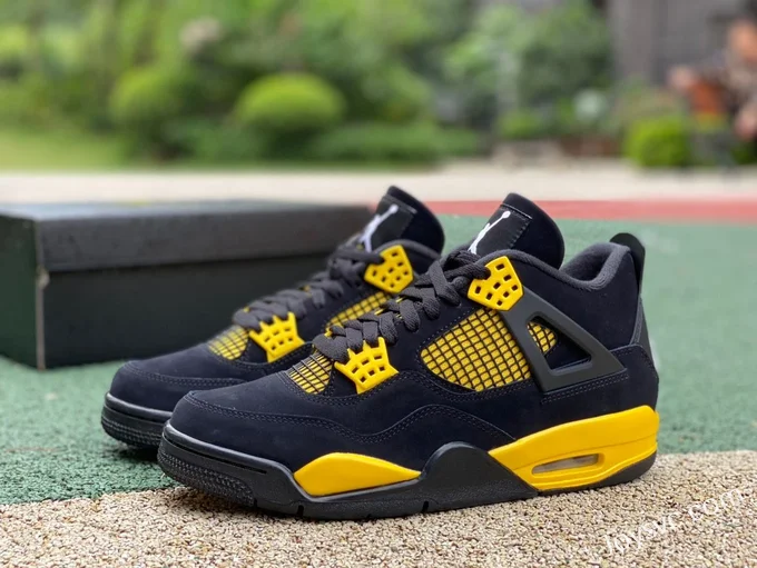 Air Jordan 4 Thunder Mid DH6927-017 Black Yellow