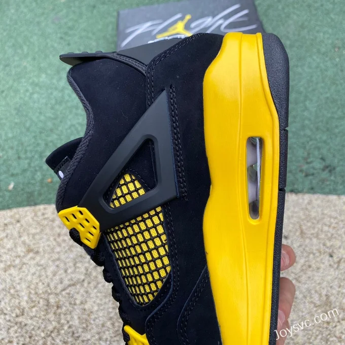 Air Jordan 4 Thunder Mid DH6927-017 Black Yellow