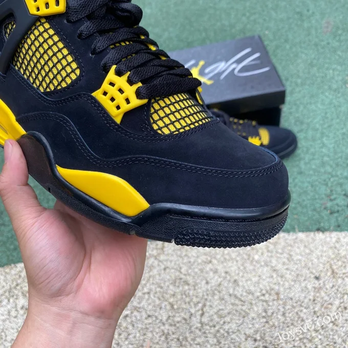 Air Jordan 4 Thunder Mid DH6927-017 Black Yellow