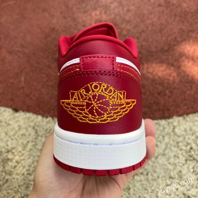 Air Jordan 1 Low Cardinal 553558-607 White Red Retro