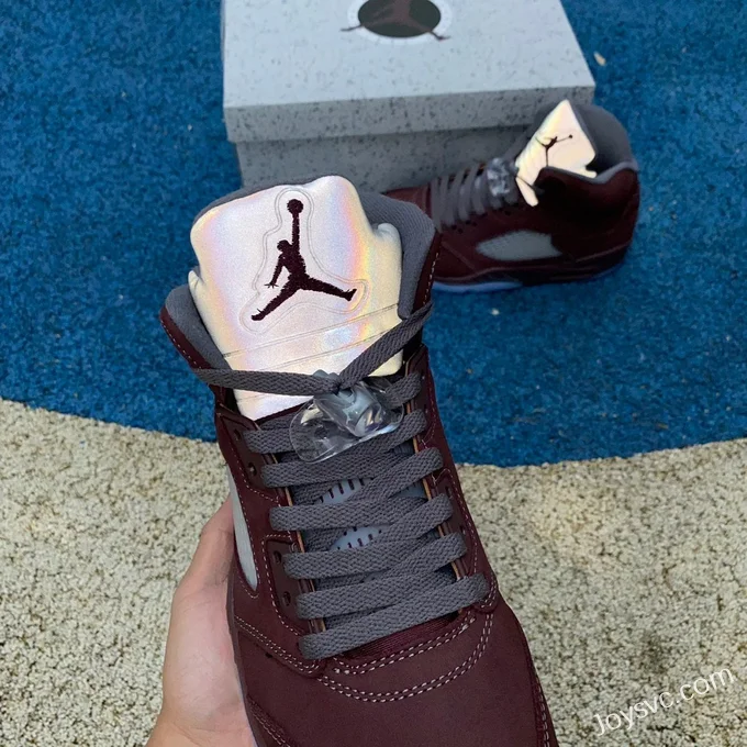 Air Jordan 5 Burgundy Retro Basketball Shoes DZ4131-600