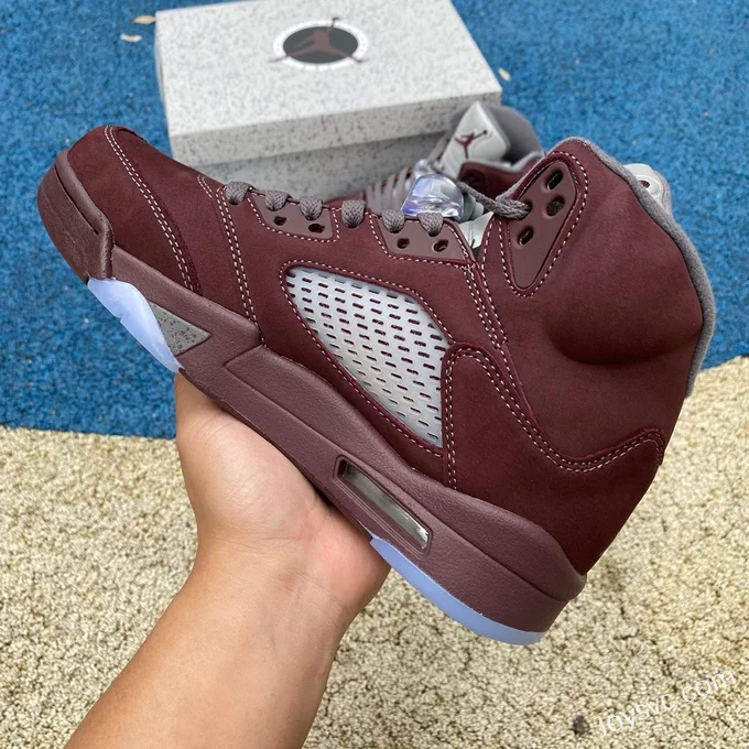 Air Jordan 5 Burgundy Retro Basketball Shoes DZ4131-600