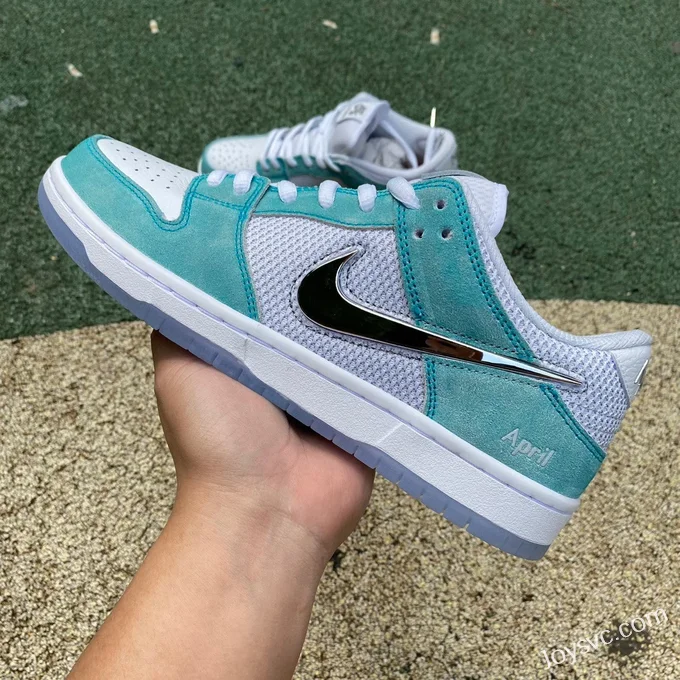 Pure Original APRIL SKATEBOARDS x Nike SB Dunk Low Tiffany Green Retro Sneakers