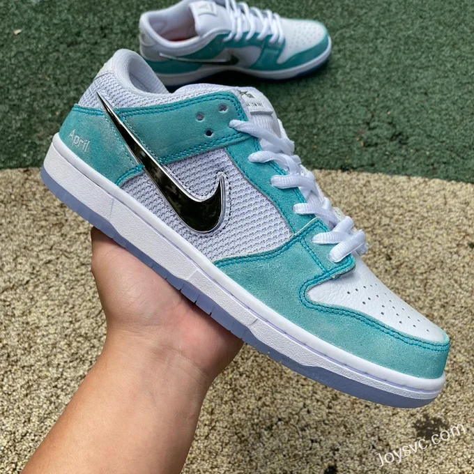 Pure Original APRIL SKATEBOARDS x Nike SB Dunk Low Tiffany Green Retro Sneakers