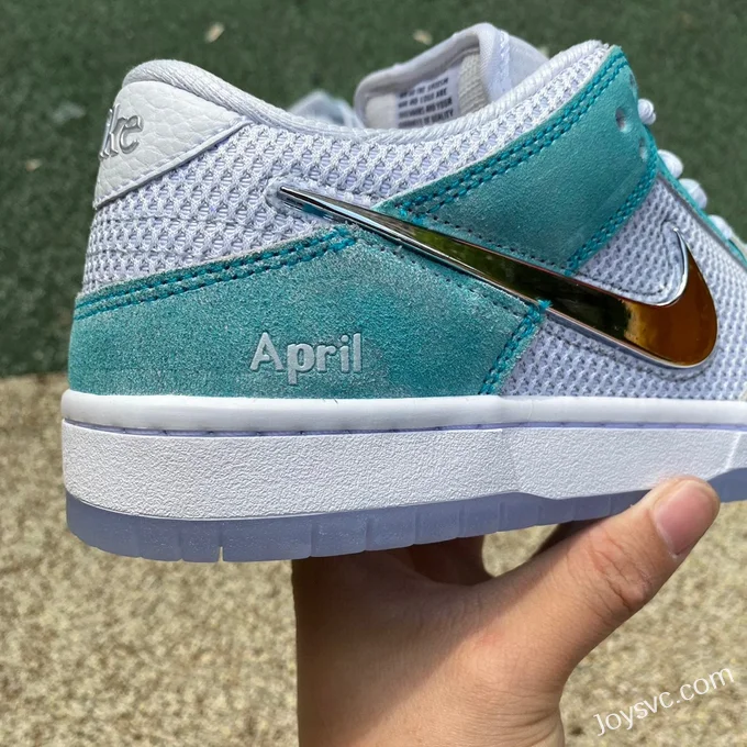 Pure Original APRIL SKATEBOARDS x Nike SB Dunk Low Tiffany Green Retro Sneakers