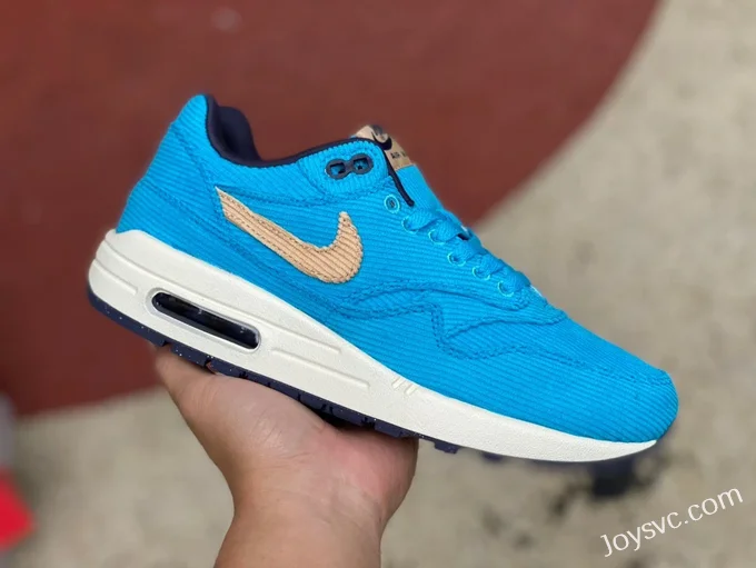 Nike Air Max 1 PRM Blue Men's Running Shoes FB8915-400