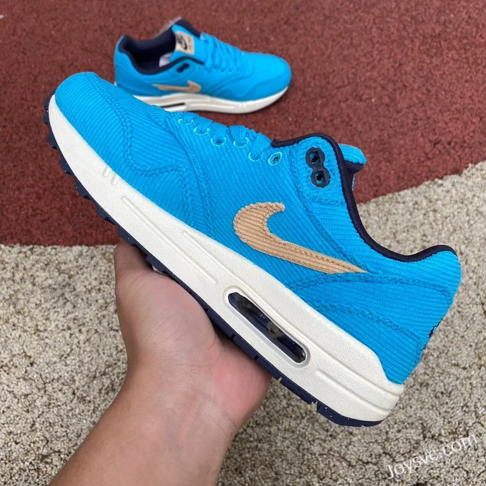 Nike Air Max 1 PRM Blue Men's Running Shoes FB8915-400