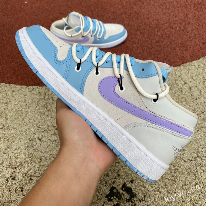 Air Jordan 1 Low DC0774-050 University Blue Pink Strap Retro