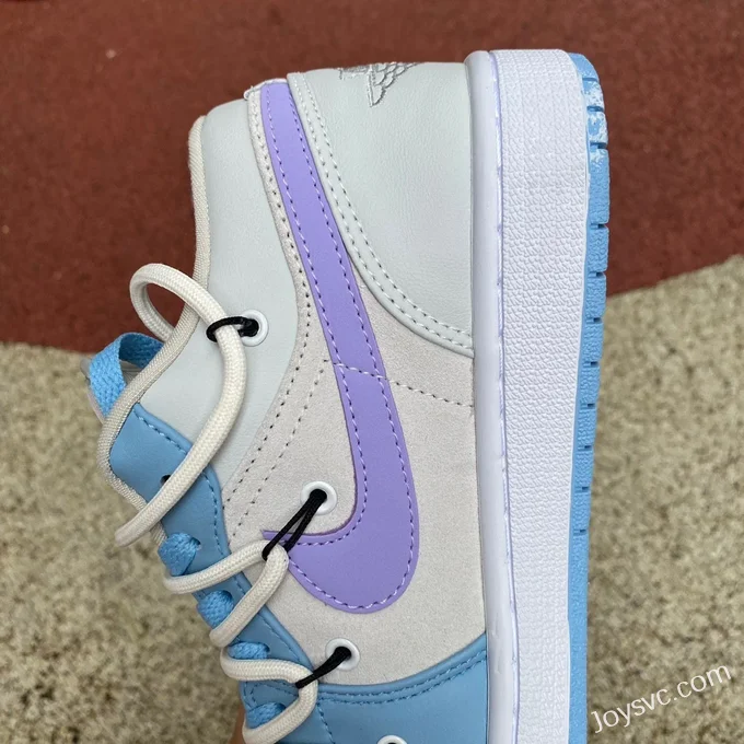 Air Jordan 1 Low DC0774-050 University Blue Pink Strap Retro