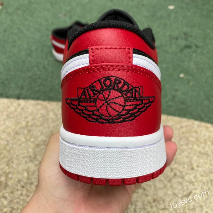 Air Jordan 1 Low 553558-066 Black Red White Hook Retro