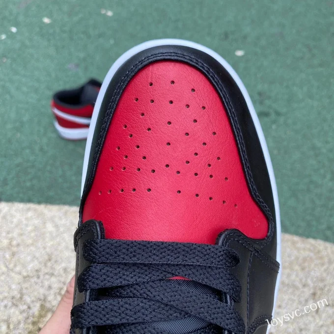 Air Jordan 1 Low 553558-066 Black Red White Hook Retro