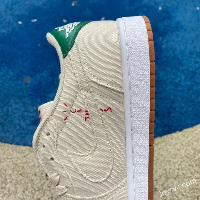 Travis Scott x Air Jordan 1 Low DM7866-809 Grey Green Custom Version