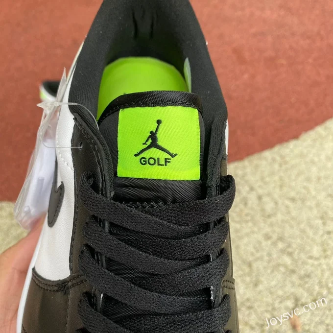 Air Jordan 1 Low Golf DD9315-108 Black White Fluorescent Green Retro