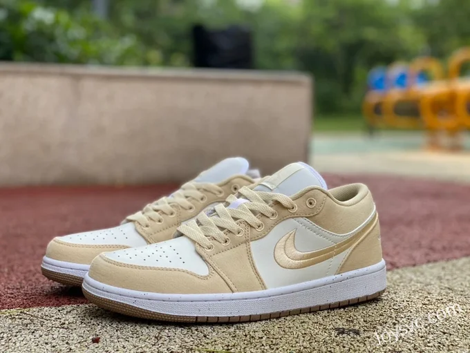 Air Jordan 1 Low FN3722-701 Beige White Silk Retro