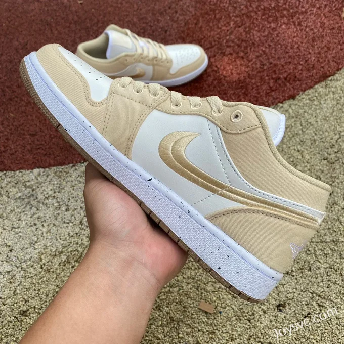 Air Jordan 1 Low FN3722-701 Beige White Silk Retro