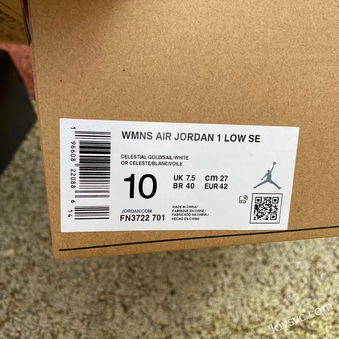 Air Jordan 1 Low FN3722-701 Beige White Silk Retro