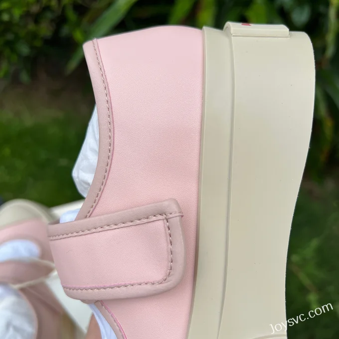 MARNI Pink Velcro Mary Jane Sneakers Women