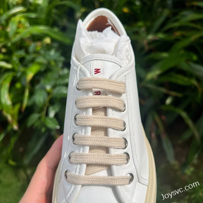 MARNI White Lace-Up Sneakers Women