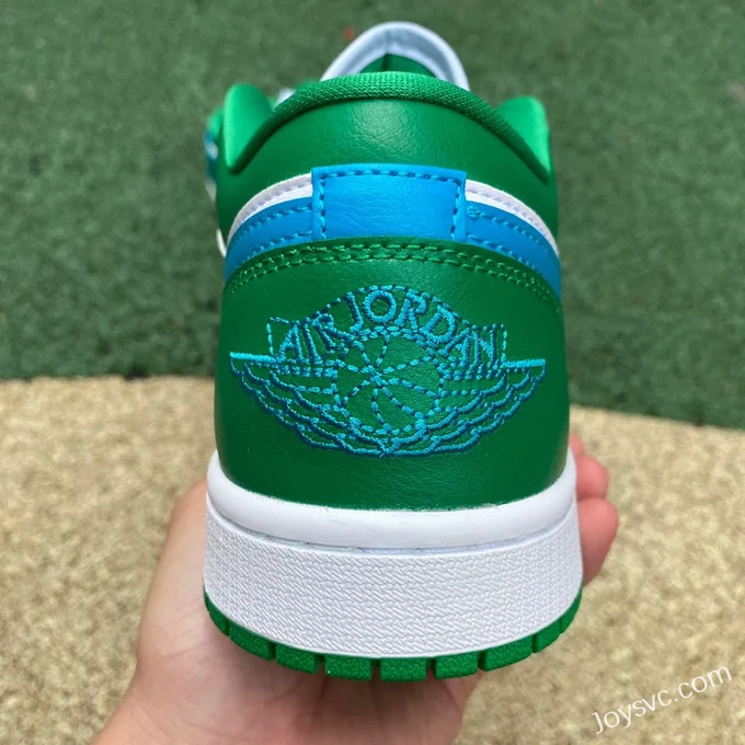 Air Jordan 1 Low DC0774-304 White Green Blue Retro