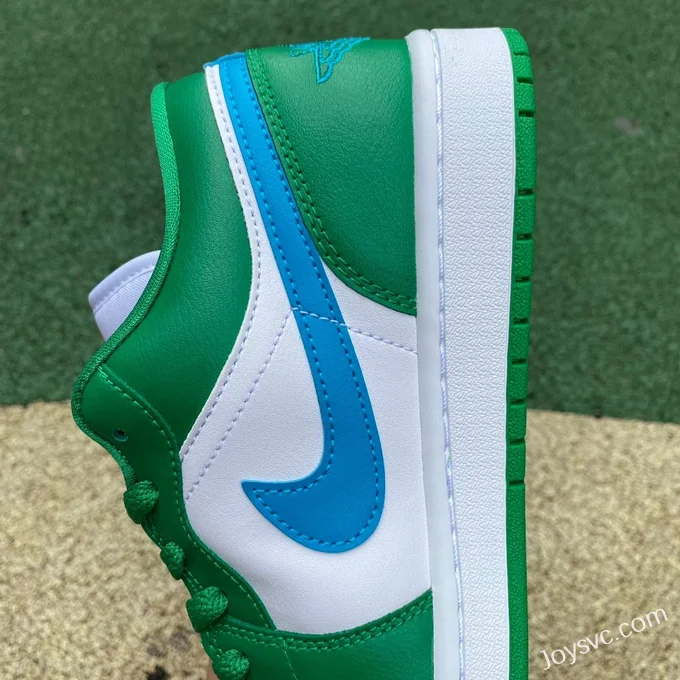 Air Jordan 1 Low DC0774-304 White Green Blue Retro