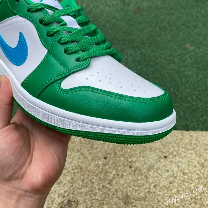 Air Jordan 1 Low DC0774-304 White Green Blue Retro