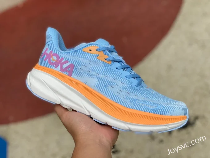 Hoka One One Clifton 9 Blue Orange 1127895-ABIW