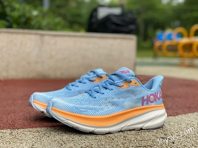 Hoka One One Clifton 9 Blue Orange 1127895-ABIW